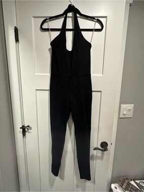 Black Halter Jumpsuit Aritzia